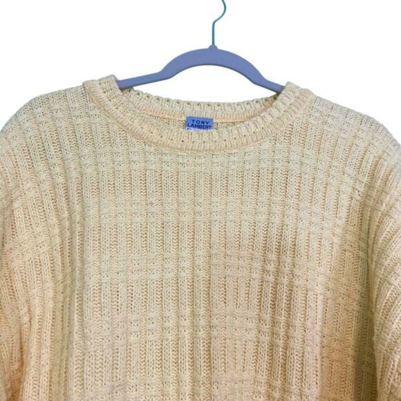 Tony Lambert Vintage Textured Crewneck Sweater Size Large - Picture 3 of 8